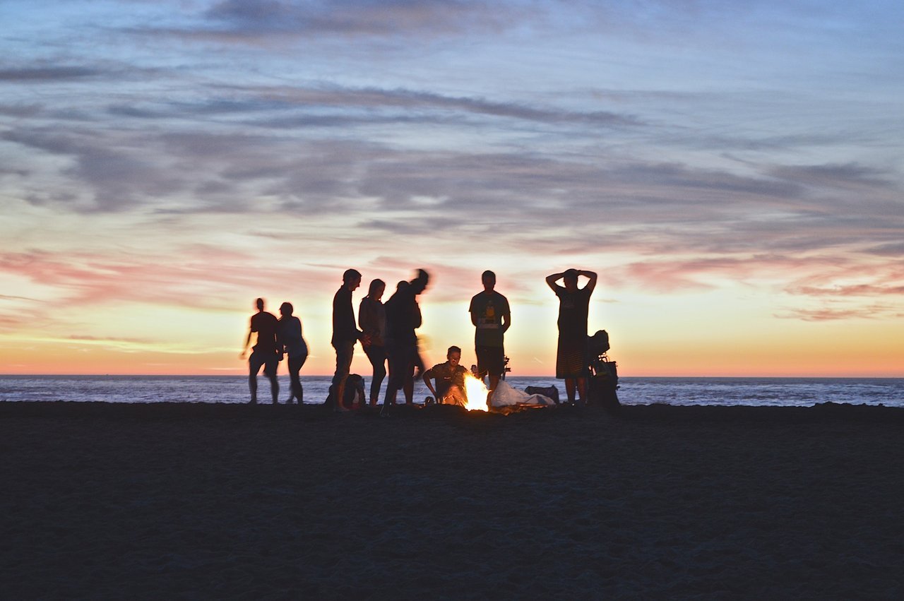 Images of a group of employees at the beach. Images of a group of employees at the beach.