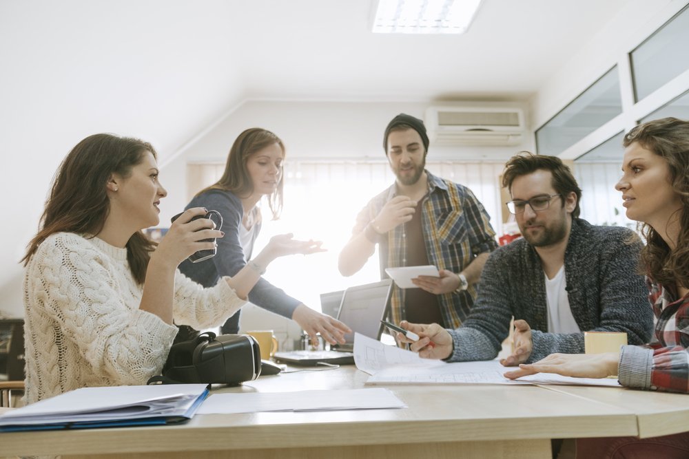 A boardroom discussion