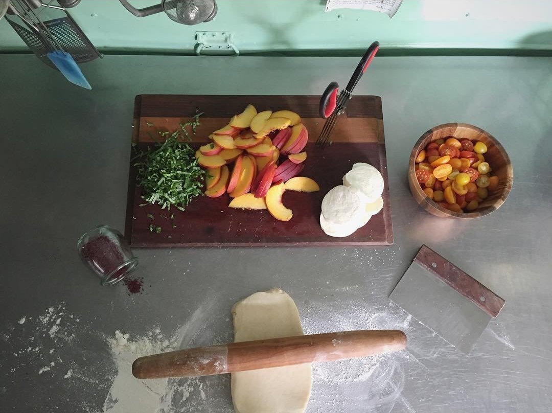 Inside the kitchen at Bakin' Bakery