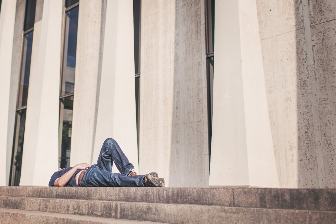 calm teen lying down calm teen lying down