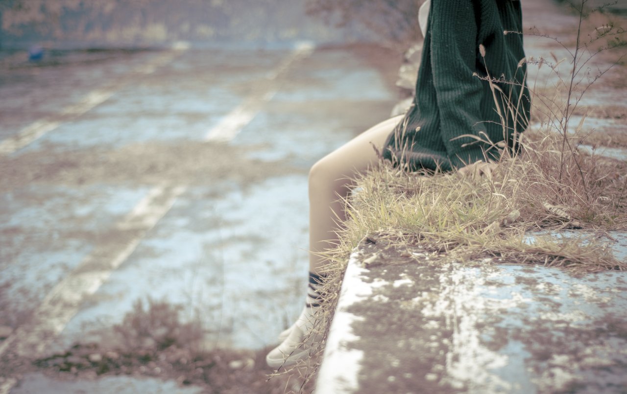 Insecure Teen Sitting Insecure Teen Sitting