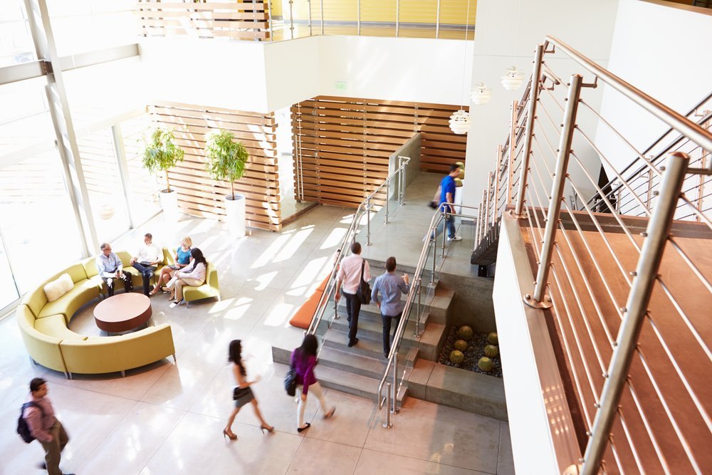 Bright and open office design Bright and open office design