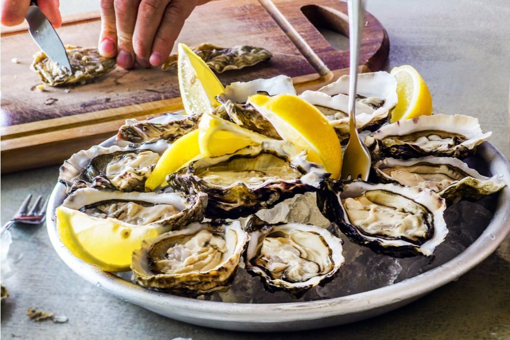 Oysters act as small filters to improve the water in which they live