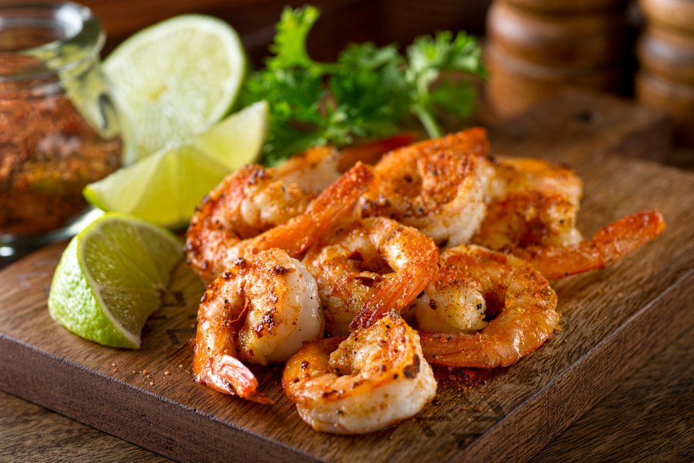 Cajun shrimp with lime