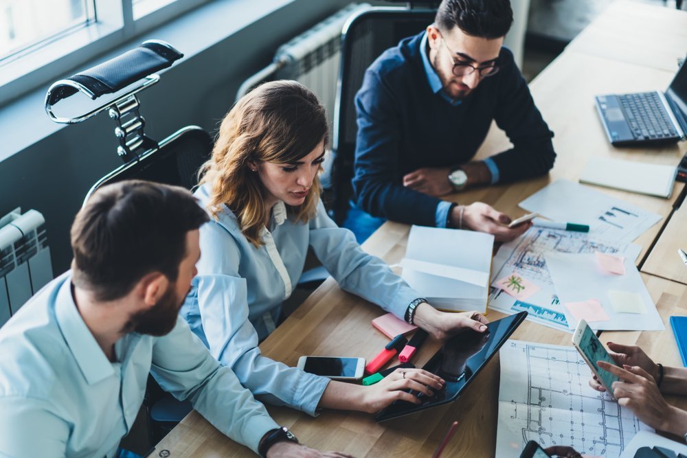 Software industry thriving with an open concept office Software industry thriving with an open concept office