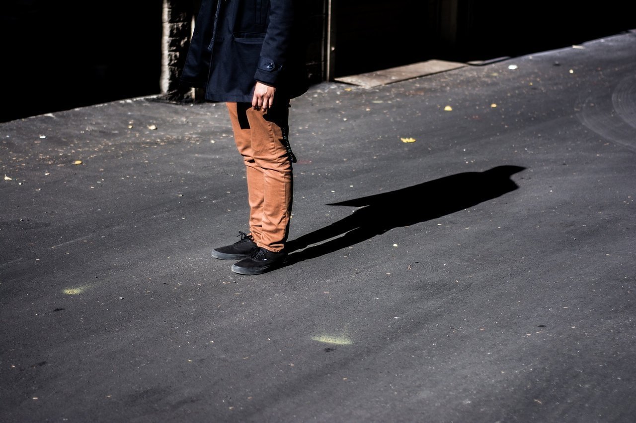 Teen standing alone Teen standing alone