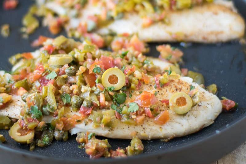 Skillet Tilapia Veracruz Skillet Tilapia Veracruz