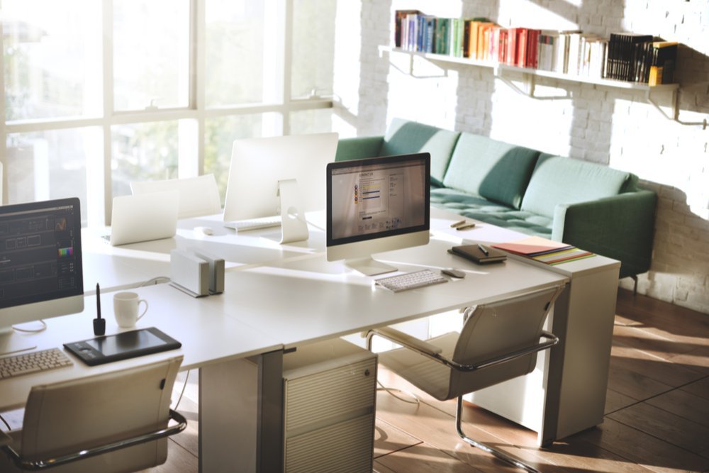 well lit office space well lit office space